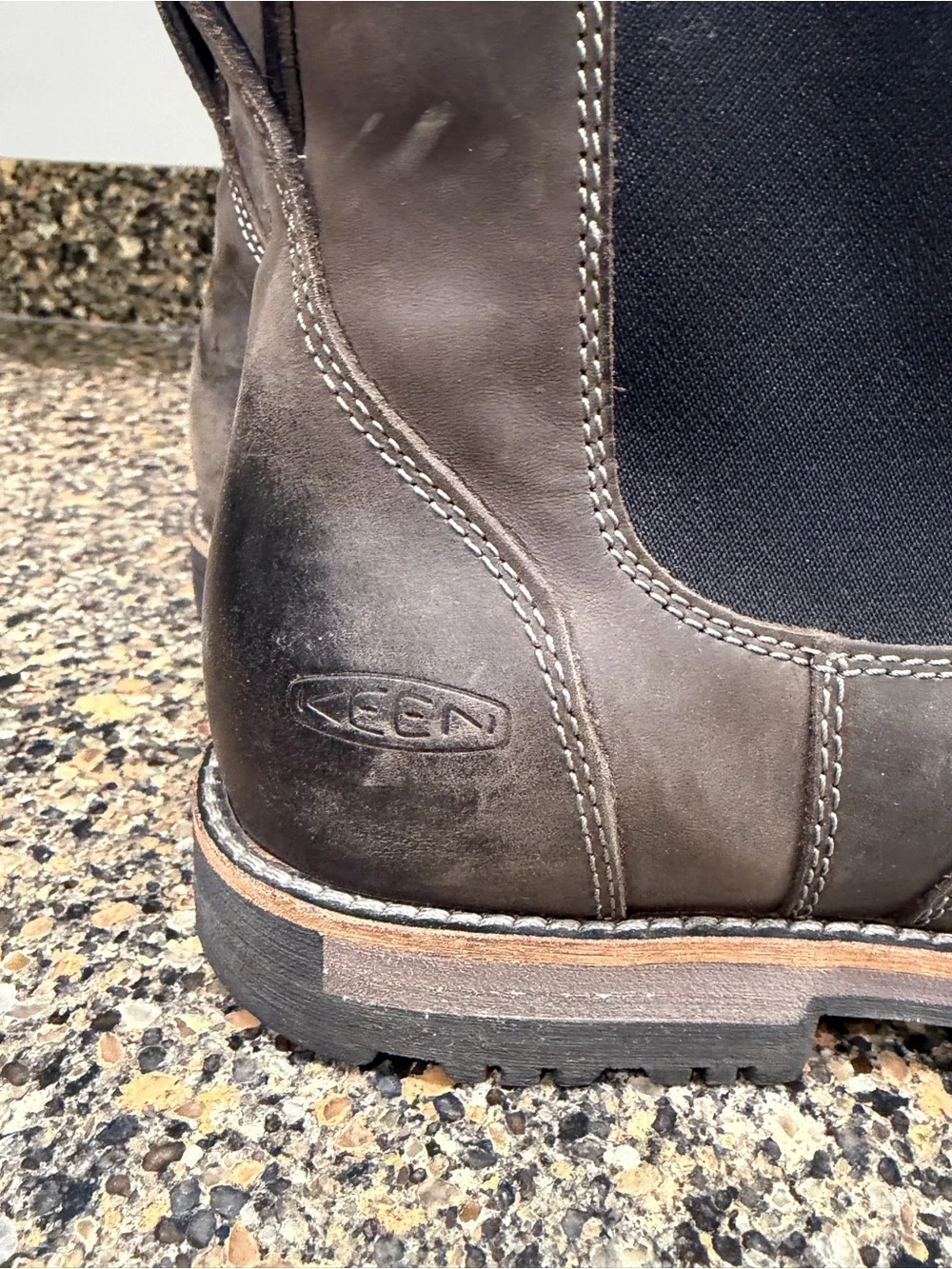 KEEN Men's Chelsea Work Boot - Gray 11.5